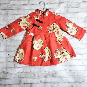 Red an Black Asian Style Dress